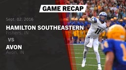 Recap: Hamilton Southeastern  vs. Avon  2016