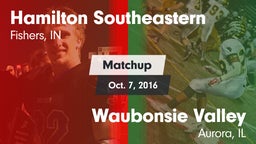 Matchup: Hamilton SE vs. Waubonsie Valley  2016