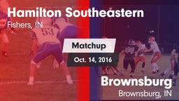 Matchup: Hamilton SE vs. Brownsburg  2016