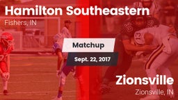 Matchup: Hamilton SE vs. Zionsville  2017