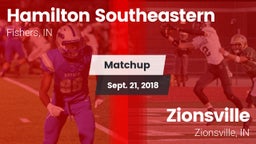 Matchup: Hamilton SE vs. Zionsville  2018