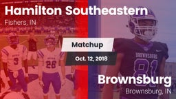 Matchup: Hamilton SE vs. Brownsburg  2018