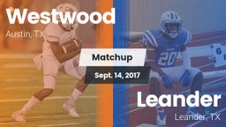 Matchup: Westwood  vs. Leander  2017