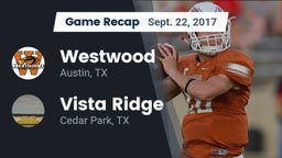 Recap: Westwood  vs. Vista Ridge  2017