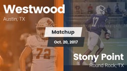 Matchup: Westwood  vs. Stony Point  2017