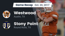 Recap: Westwood  vs. Stony Point  2017