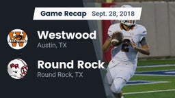 Recap: Westwood  vs. Round Rock  2018