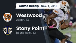 Recap: Westwood  vs. Stony Point  2018
