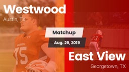 Matchup: Westwood  vs. East View  2019
