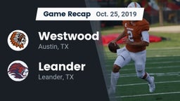Recap: Westwood  vs. Leander  2019