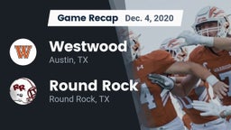 Recap: Westwood  vs. Round Rock  2020