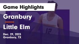 Granbury  vs Little Elm  Game Highlights - Dec. 29, 2023