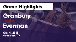 Granbury  vs Everman  Game Highlights - Oct. 4, 2019