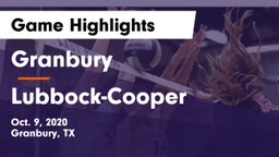 Granbury  vs Lubbock-Cooper  Game Highlights - Oct. 9, 2020