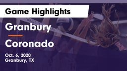 Granbury  vs Coronado  Game Highlights - Oct. 6, 2020