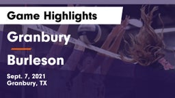 Granbury  vs Burleson  Game Highlights - Sept. 7, 2021