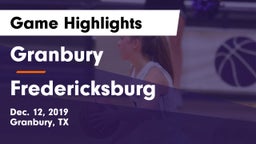 Granbury  vs Fredericksburg  Game Highlights - Dec. 12, 2019