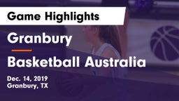 Granbury  vs Basketball Australia Game Highlights - Dec. 14, 2019