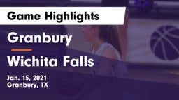 Granbury  vs Wichita Falls  Game Highlights - Jan. 15, 2021