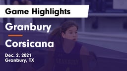 Granbury  vs Corsicana  Game Highlights - Dec. 2, 2021