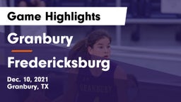 Granbury  vs Fredericksburg  Game Highlights - Dec. 10, 2021