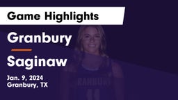 Granbury  vs Saginaw  Game Highlights - Jan. 9, 2024