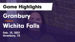 Granbury  vs Wichita Falls  Game Highlights - Feb. 15, 2022