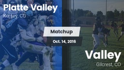 Matchup: Platte Valley High vs. Valley  2016