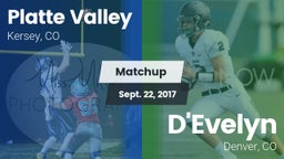 Matchup: Platte Valley High vs. D'Evelyn  2017
