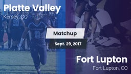 Matchup: Platte Valley High vs. Fort Lupton  2017