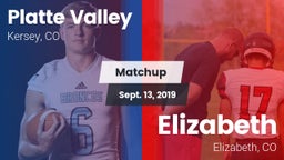 Matchup: Platte Valley High vs. Elizabeth  2019