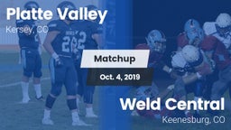 Matchup: Platte Valley High vs. Weld Central  2019