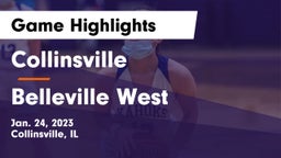 Collinsville  vs Belleville West  Game Highlights - Jan. 24, 2023