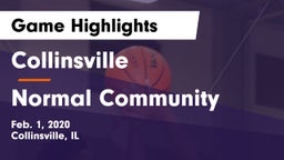 Collinsville  vs Normal Community  Game Highlights - Feb. 1, 2020