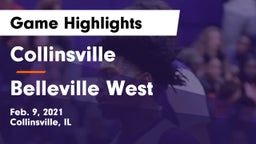 Collinsville  vs Belleville West  Game Highlights - Feb. 9, 2021