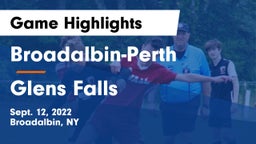 Broadalbin-Perth  vs Glens Falls  Game Highlights - Sept. 12, 2022