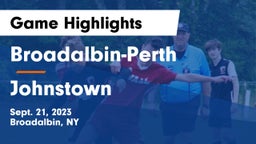 Broadalbin-Perth  vs Johnstown  Game Highlights - Sept. 21, 2023