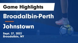 Broadalbin-Perth  vs Johnstown  Game Highlights - Sept. 27, 2022