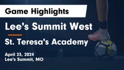 Lee's Summit West  vs St. Teresa's Academy  Game Highlights - April 23, 2024
