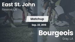 Matchup: East St. John vs. Bourgeois  2016