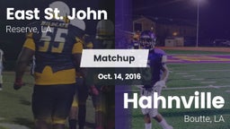Matchup: East St. John vs. Hahnville  2016