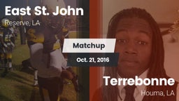 Matchup: East St. John vs. Terrebonne  2016