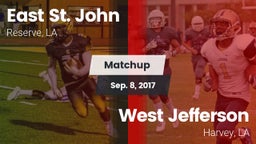 Matchup: East St. John vs. West Jefferson  2017