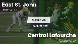 Matchup: East St. John vs. Central Lafourche  2017