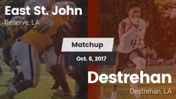 Matchup: East St. John vs. Destrehan  2017