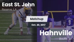 Matchup: East St. John vs. Hahnville  2017
