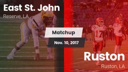 Matchup: East St. John vs. Ruston  2017