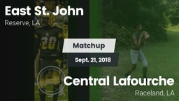 Matchup: East St. John vs. Central Lafourche  2018