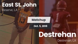 Matchup: East St. John vs. Destrehan  2018
