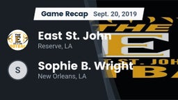 Recap: East St. John  vs. Sophie B. Wright  2019